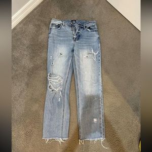 BDG blue ripped mom jeans